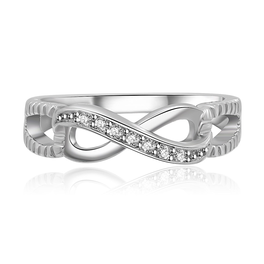 Infinity Split Shank Engagement Ring